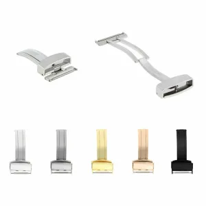 14-16-18-20-22-24MM DEPLOYMENT BUCKLE CLASP FOR LEATHER BAND STRAP TAG HEUER
