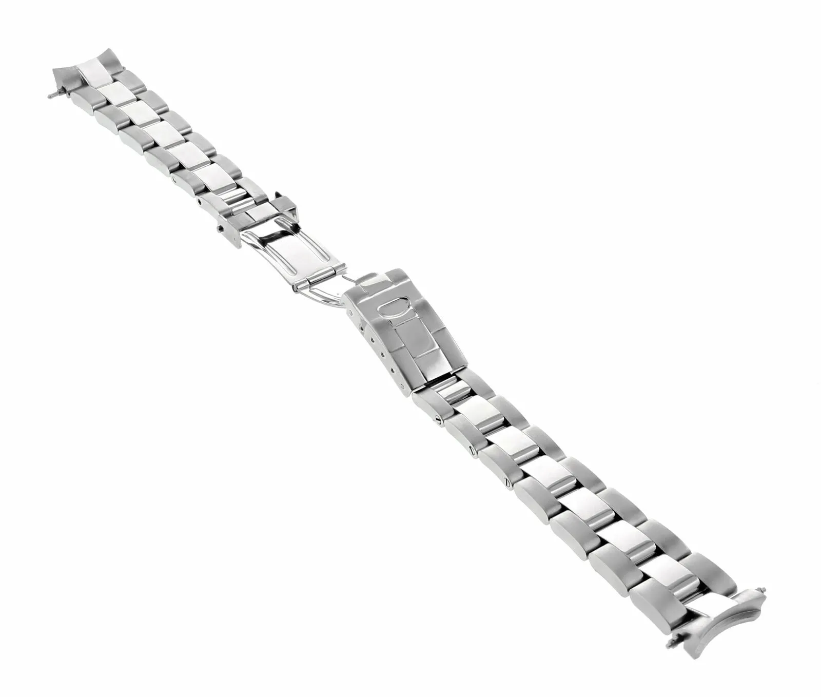 14MM OYSTER WATCH BAND FOR ROLEX LADY  YACHTMASTER SHINY CENTER SOLID END PIECE