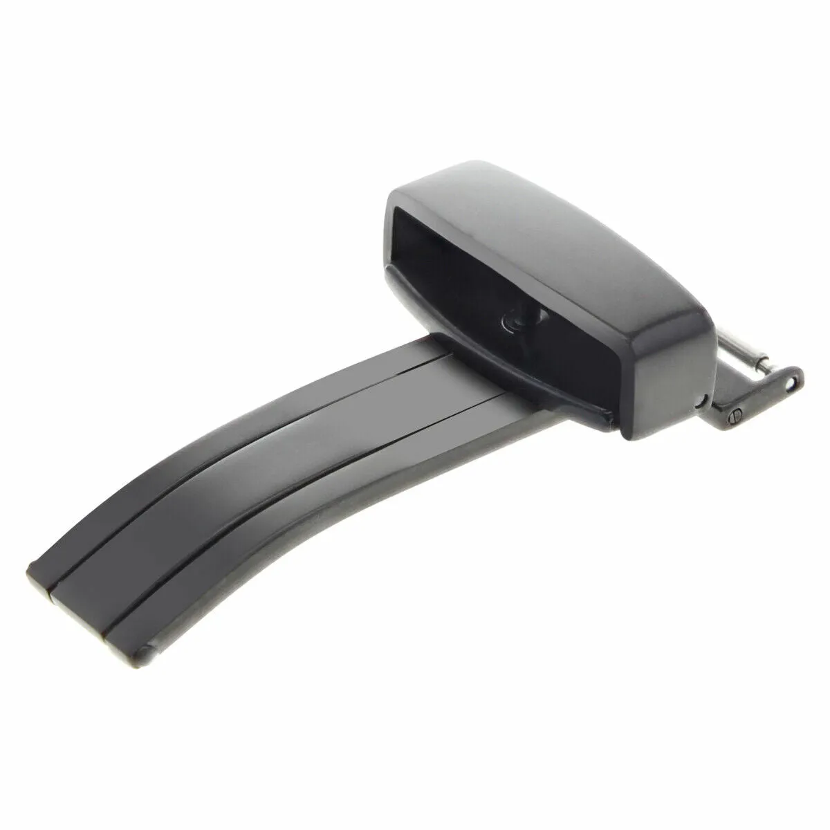 16MM DEPLOYMENT WATCH BAND BUCKLE CLASP FOR BREITLING PILOT LEATHER STRAP BLACK