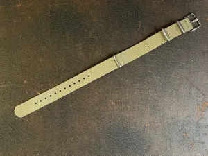 16mm wide khaki (desert color) nylon NATO strap