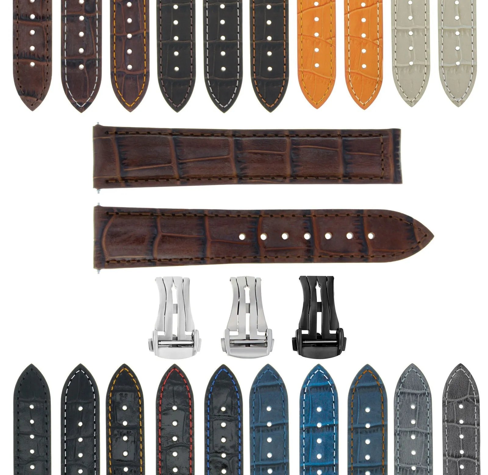 18-19-20-22-24MM GENUINE LEATHER WATCH BAND STRAP FOR TAG WATCH