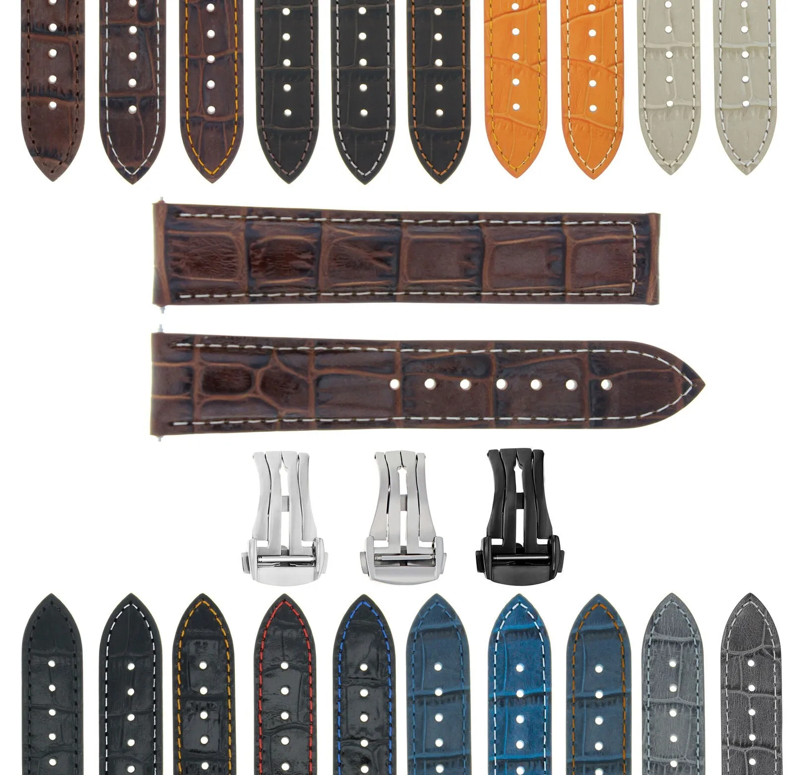 18-19-20-22-24MM GENUINE LEATHER WATCH BAND STRAP FOR TAG WATCH