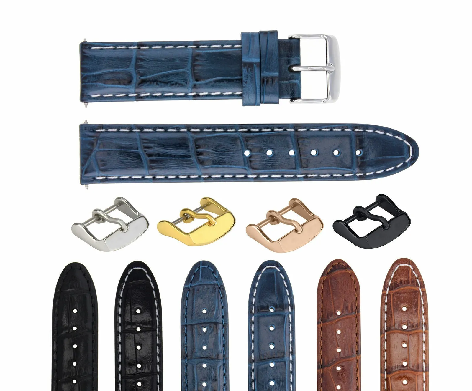 18-19-20-22-24MM  GENUINE LEATHER WATCH BAND STRAP FOR TAG WATCH