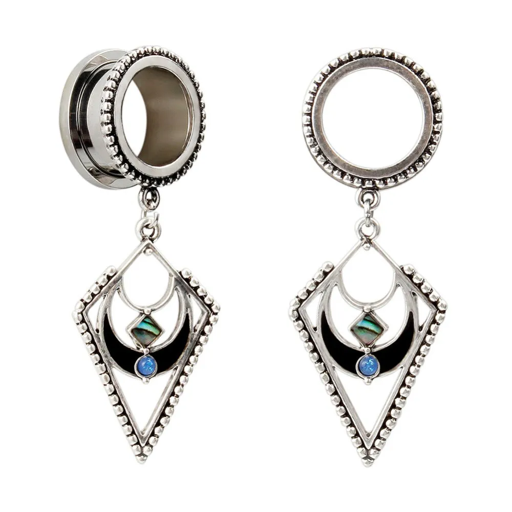 2016 new helix dangle ear plugs piercing body jewelry stainless steel ear gauges free shipping tunnels stretchers