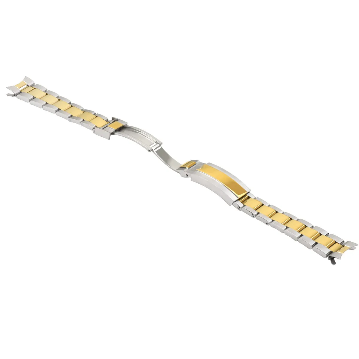 20MM OYSTER WATCH BAND FOR ROLEX SUBMARINER 16800 16810 GLIDE LOCK TWO TONE