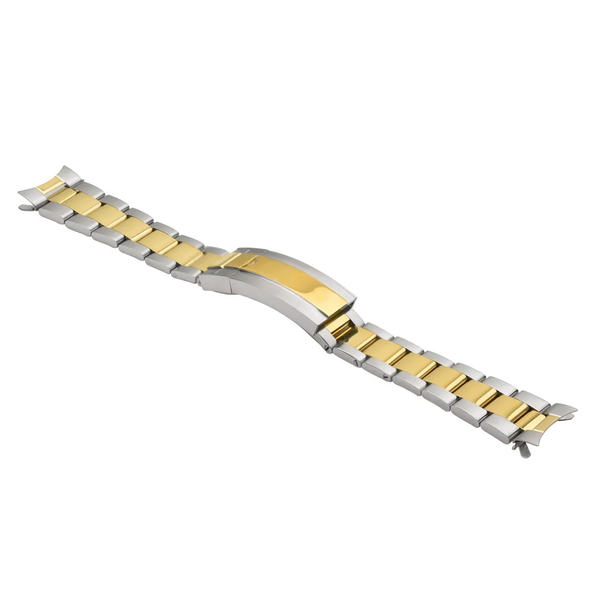 20MM OYSTER WATCH BAND FOR ROLEX SUBMARINER 16800 16810 GLIDE LOCK TWO TONE