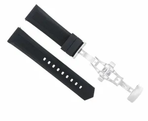 20MM RUBBER WATCH BAND STRAP FOR TAG HEUER F1 GULF AQUARACER WBD1112 DEPLOYMENT