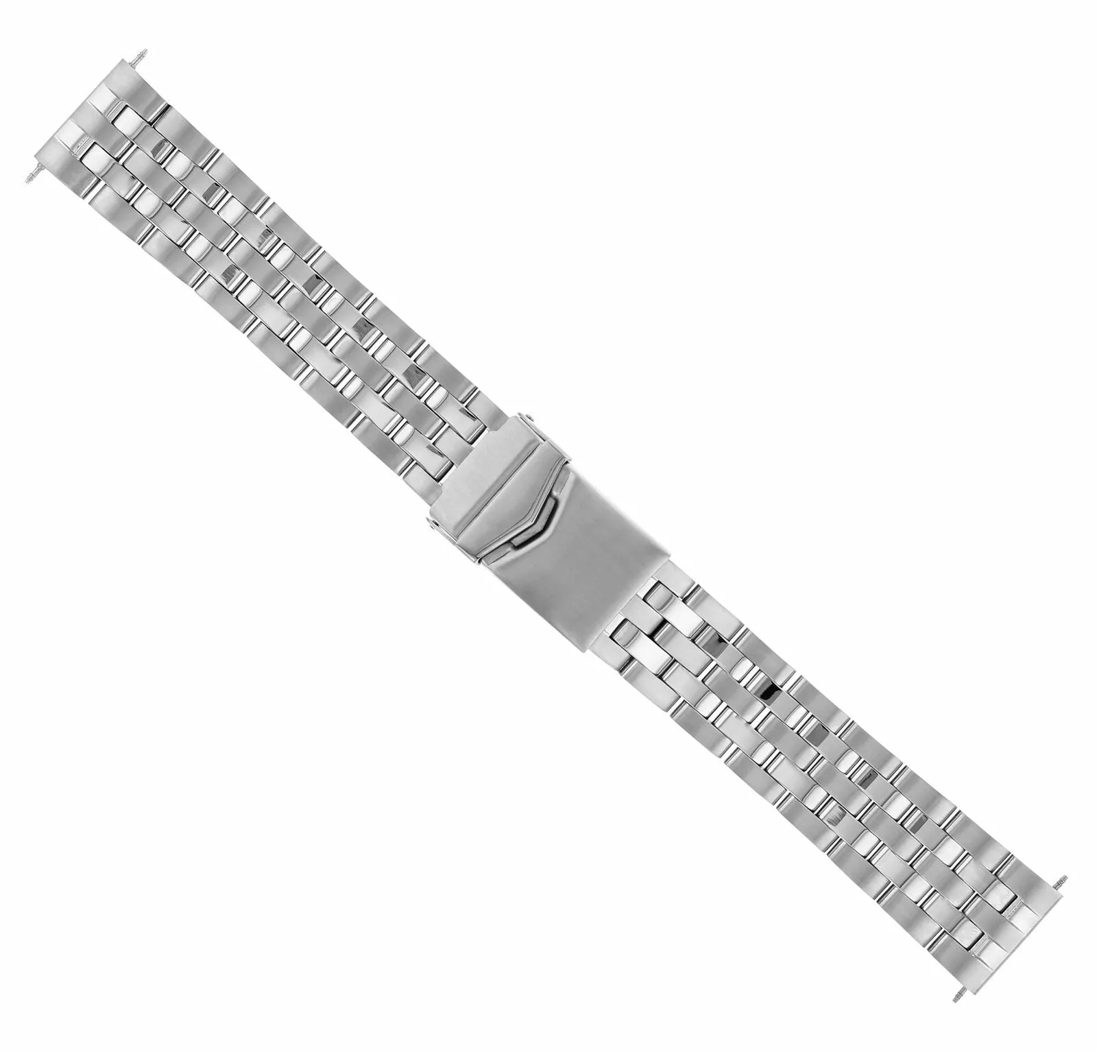 20MM WATCH BAND BRACELET FOR BREITLING PILOT COLT MATTE/SHINY STAINLESS STEEL