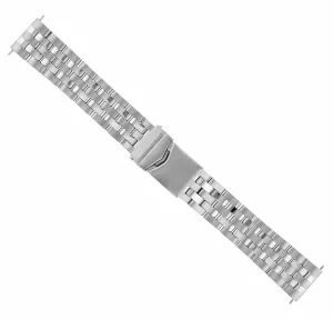 20MM WATCH BAND BRACELET FOR BREITLING PILOT COLT MATTE/SHINY STAINLESS STEEL