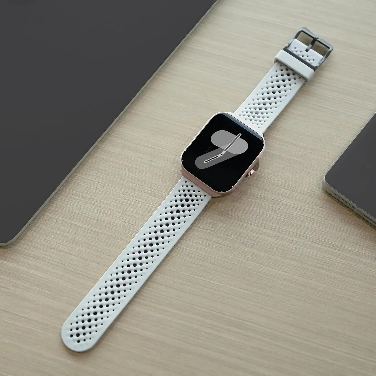 22mm Sport Desgined Silicone band with Metal Buckl Compatible with LIGE FV12 /TOOBUR Smart Watch IDW20/ REDROMAN Smart Watch