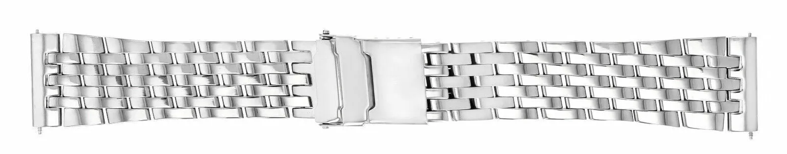 22MM WATCH BAND BRACELET STAINLESS S FOR BREITLING EMERGENCY PILOT 7 LINK POLISH