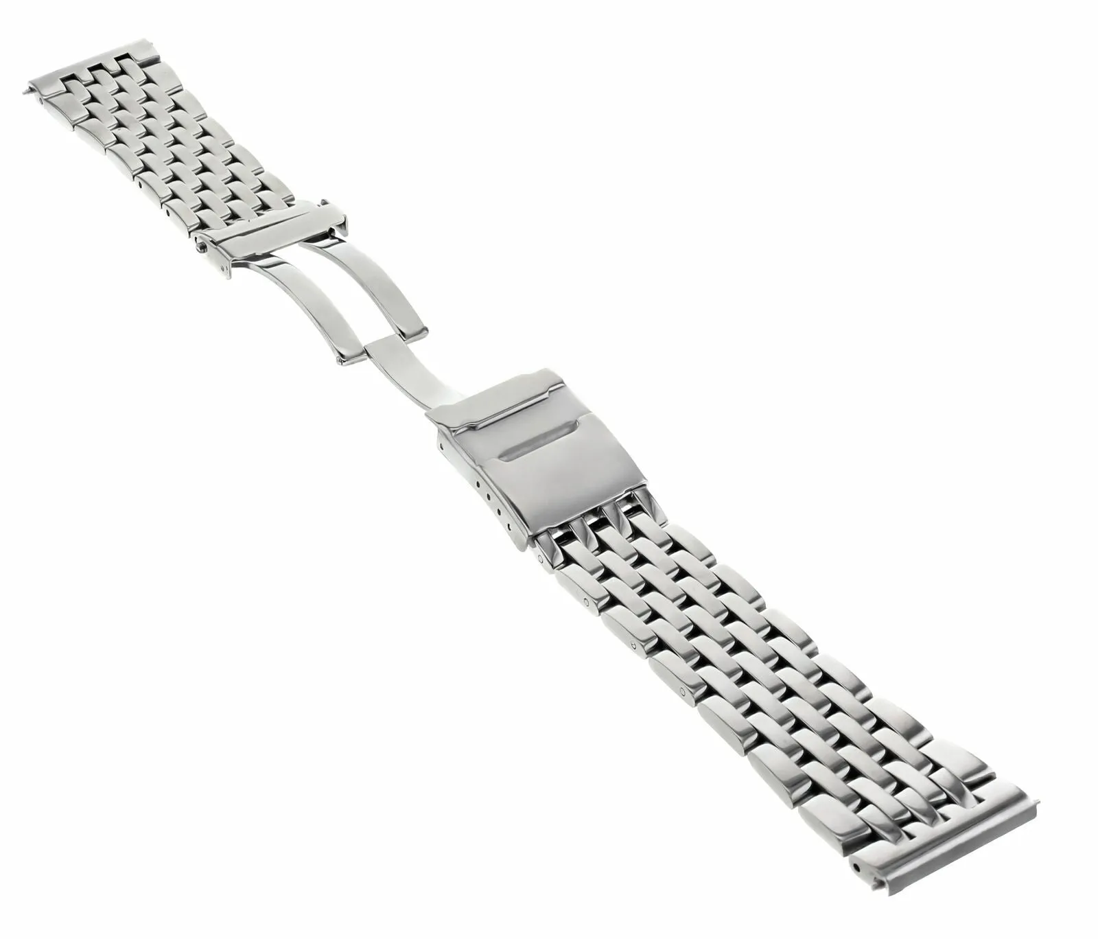 22MM WATCH BAND BRACELET STAINLESS S FOR BREITLING EMERGENCY PILOT 7 LINK POLISH