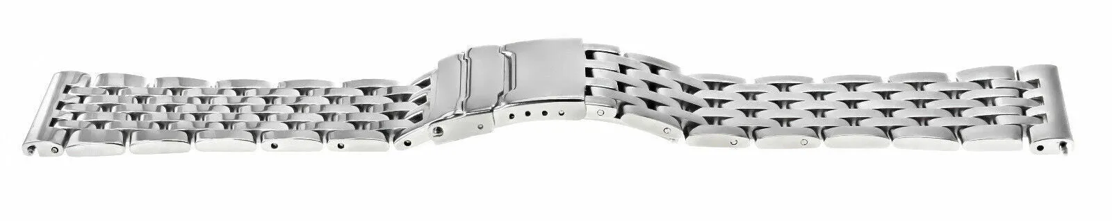 22MM WATCH BAND BRACELET STAINLESS S FOR BREITLING EMERGENCY PILOT 7 LINK POLISH