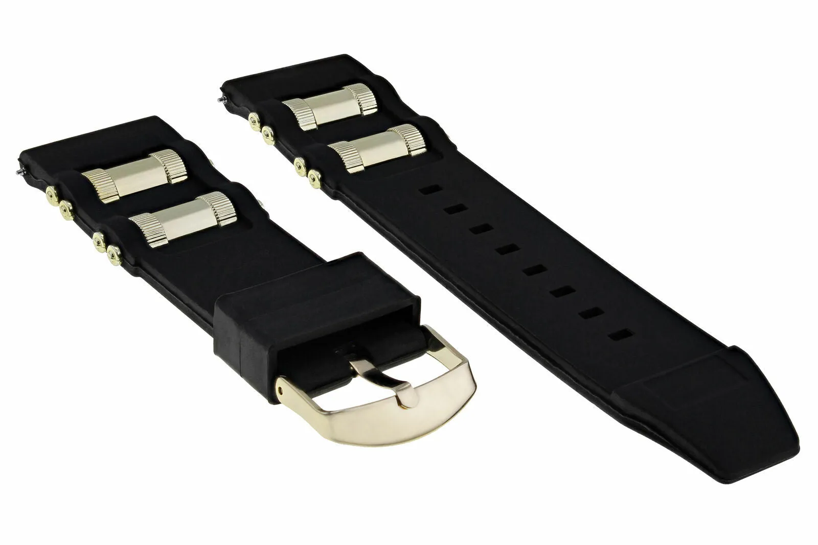 26MM RUBBER WATCH BAND STRAP FOR INVICTA RUSSIAN 1201 1805 1845 1436 11339 GOLD