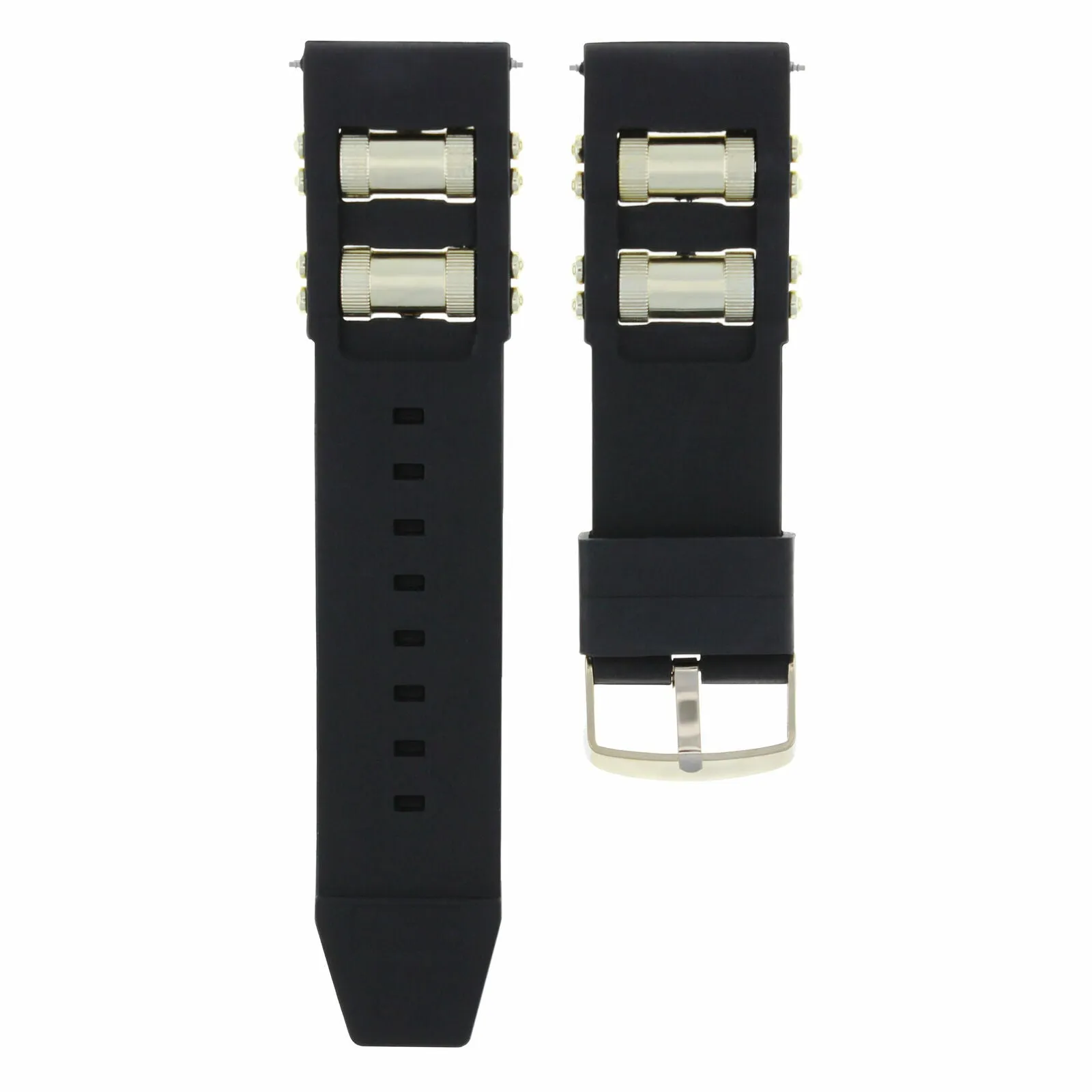 26MM RUBBER WATCH BAND STRAP FOR INVICTA RUSSIAN 1201 1805 1845 1436 11339 GOLD