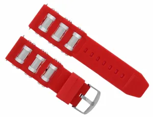 26MM RUBBER WATCH STRAP FOR INVICTA RUSSIAN 1201 1805 1845 1959 18202 11152 RED
