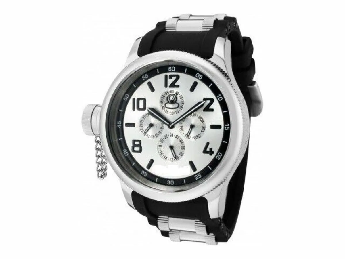 26MM SILICONE RUBBER BAND STRAP FOR 50MM INVICTA BOLT 24215 SEA HUNTER BLACK