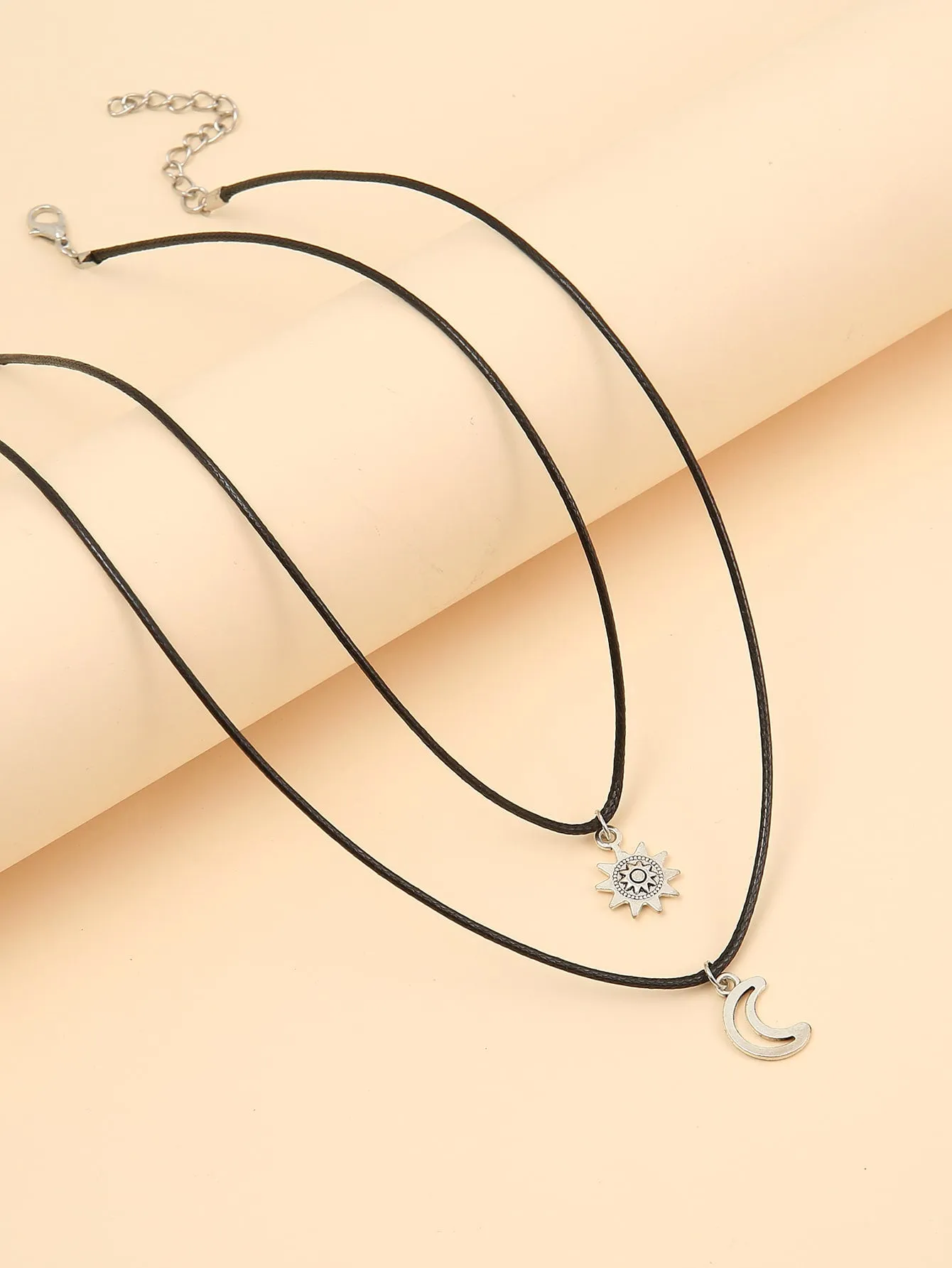 2pcs Sun & Moon Pendant Necklace for Women Jewelry for Women Gift for Her