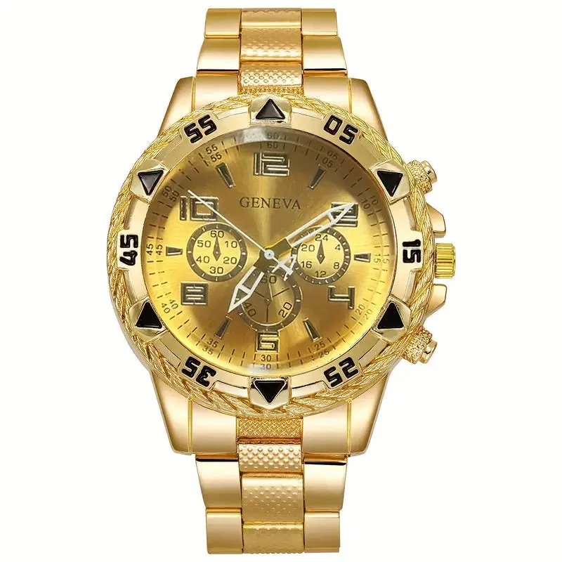 3-Pieces: Fashionable Men's Quartz Watch Set