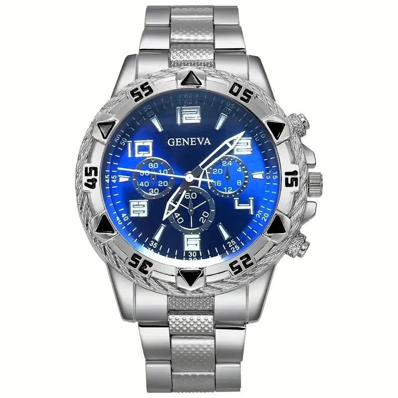 3-Pieces: Fashionable Men's Quartz Watch Set