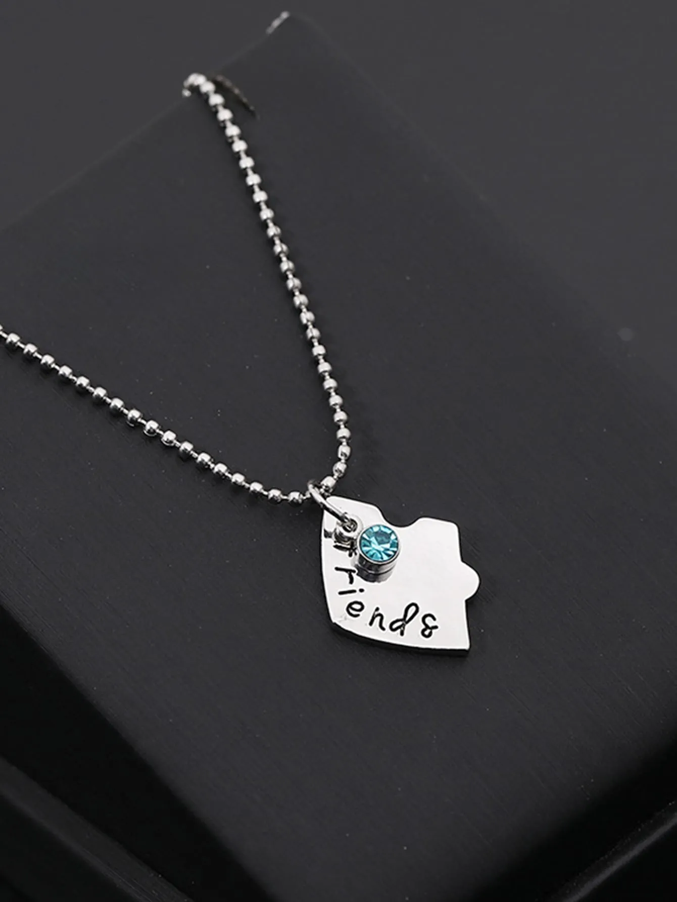 3pcs Best Friends Fovever Heart Pendant Necklace Gifts for Best Friend Friends