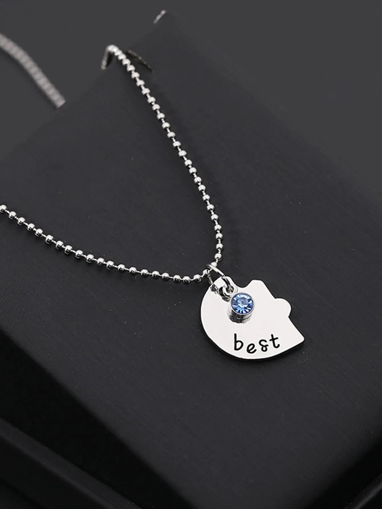 3pcs Best Friends Fovever Heart Pendant Necklace Gifts for Best Friend Friends