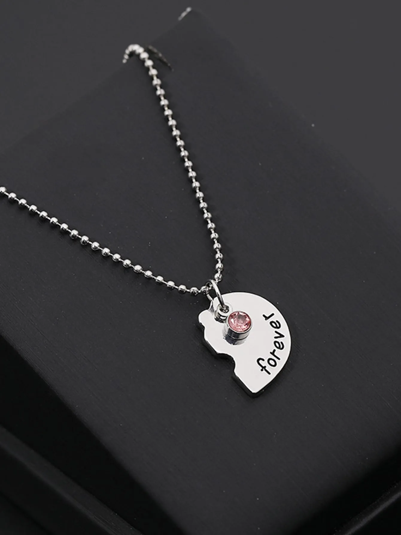 3pcs Best Friends Fovever Heart Pendant Necklace Gifts for Best Friend Friends