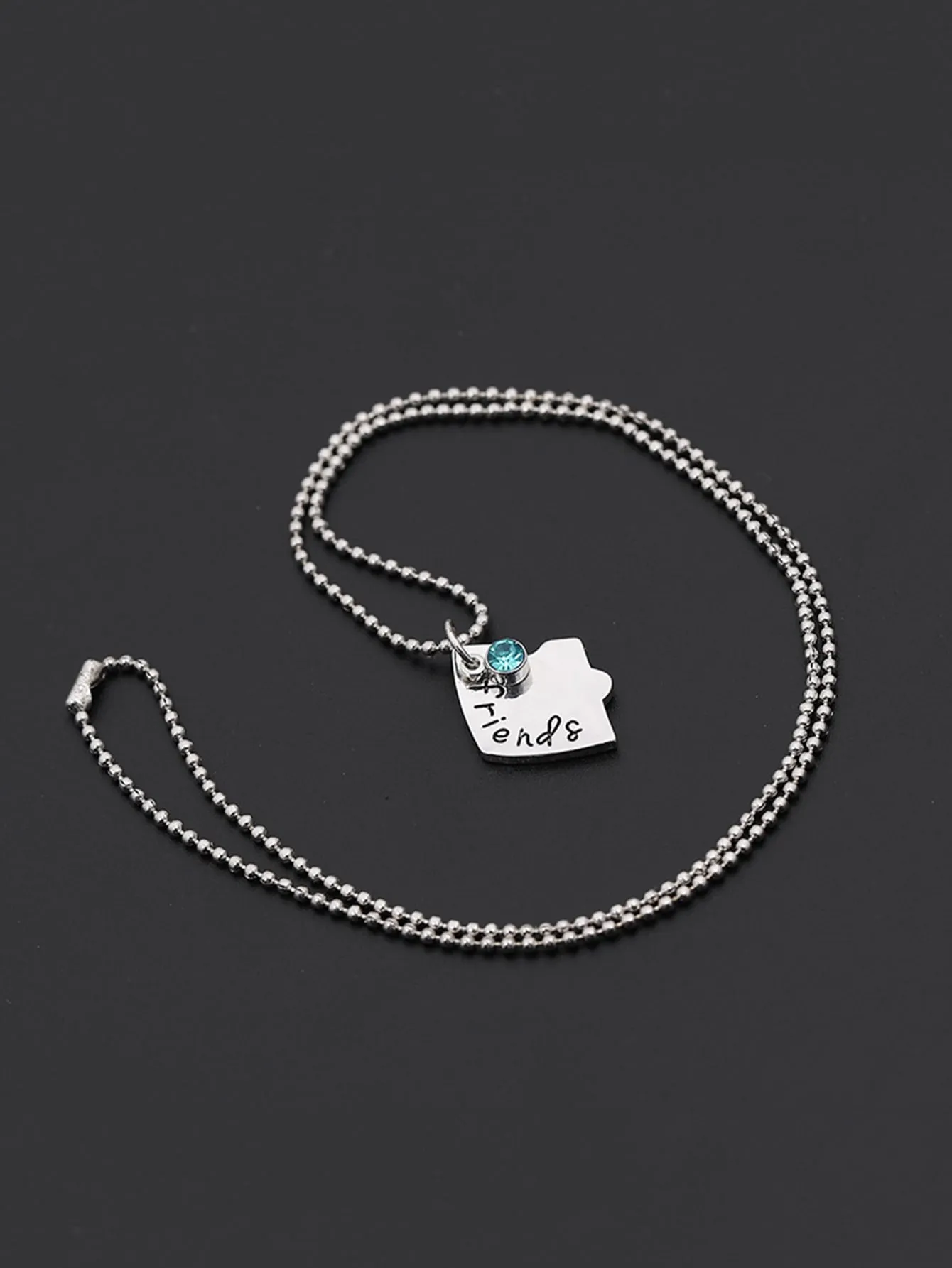 3pcs Best Friends Fovever Heart Pendant Necklace Gifts for Best Friend Friends