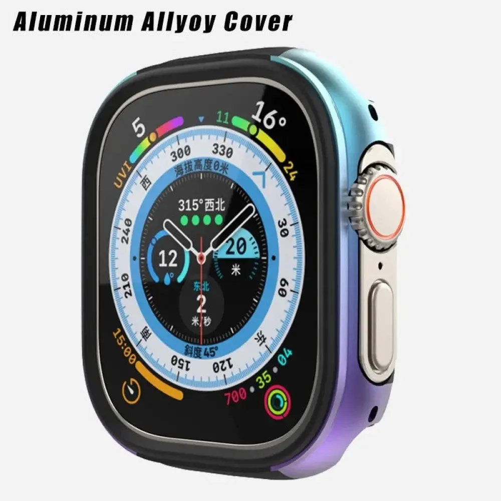 49mm Aluminum Metal Waterproof Protector Cover for Apple Iwatch