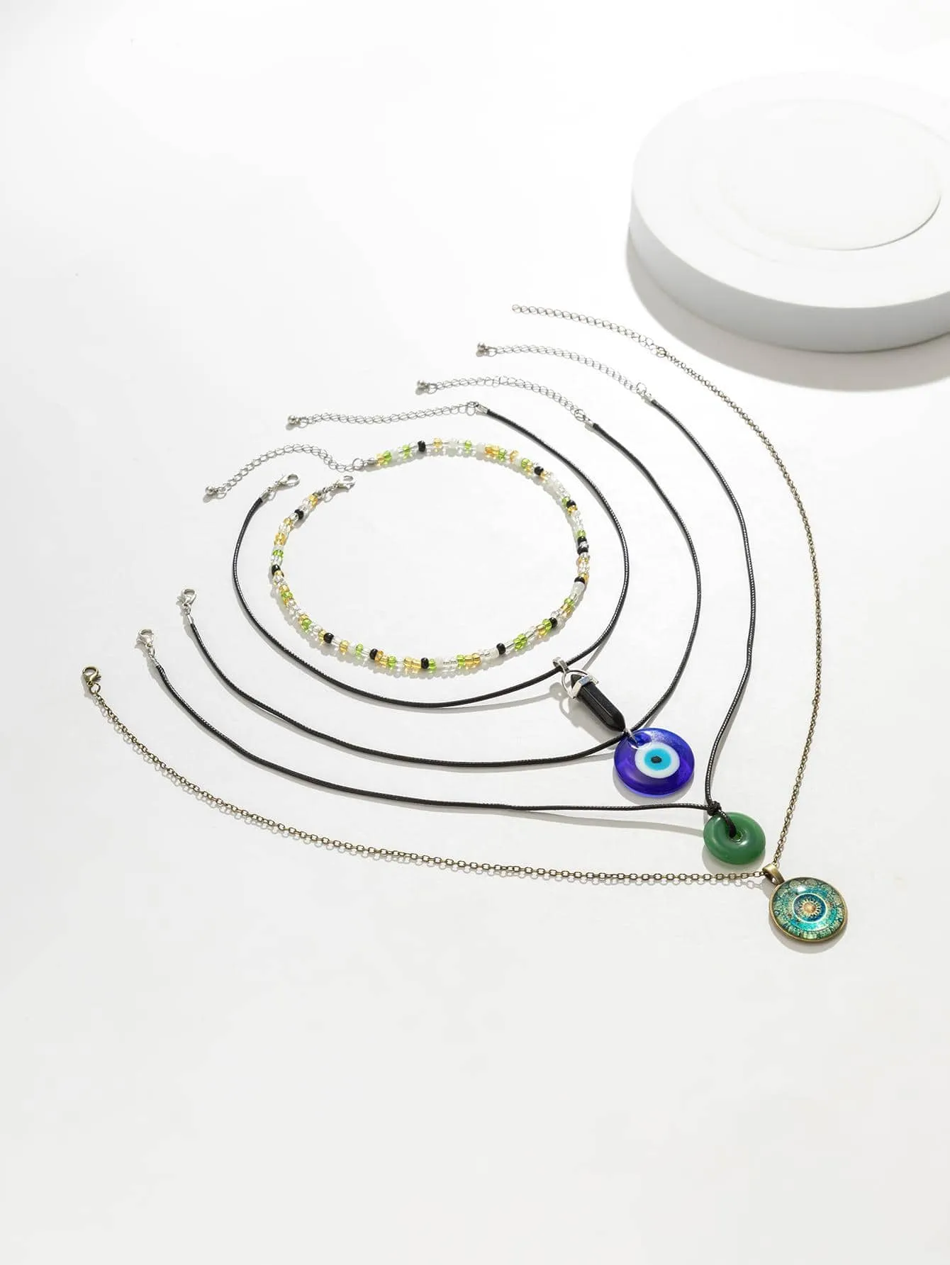 5pcs Bohemian Style & Hippie Jewelry Set For Women Creative Fashionable Vintage