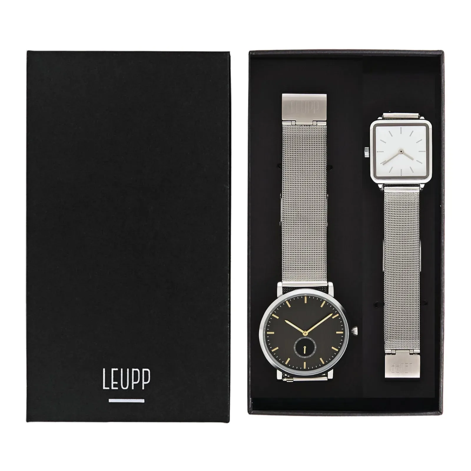 All Steel Couple Watch