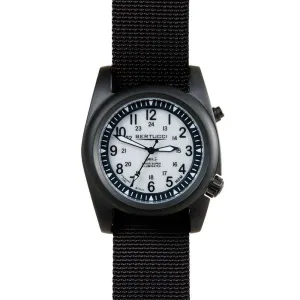 Bertucci A-2SEL Mens Black Nylon Band Gray Japan Quartz Dial Watch - 22028