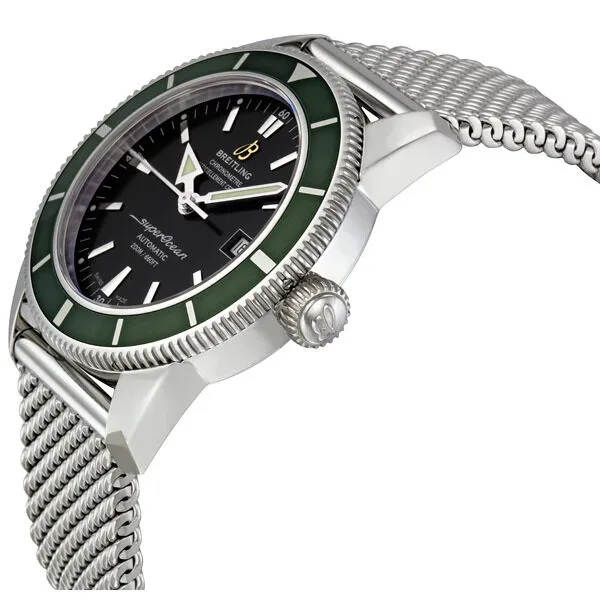 Breitling Superocean Heritage 42 Green Bezel Automatic Men's Watch A1732136-ba61ss A1732136-BA61-154A