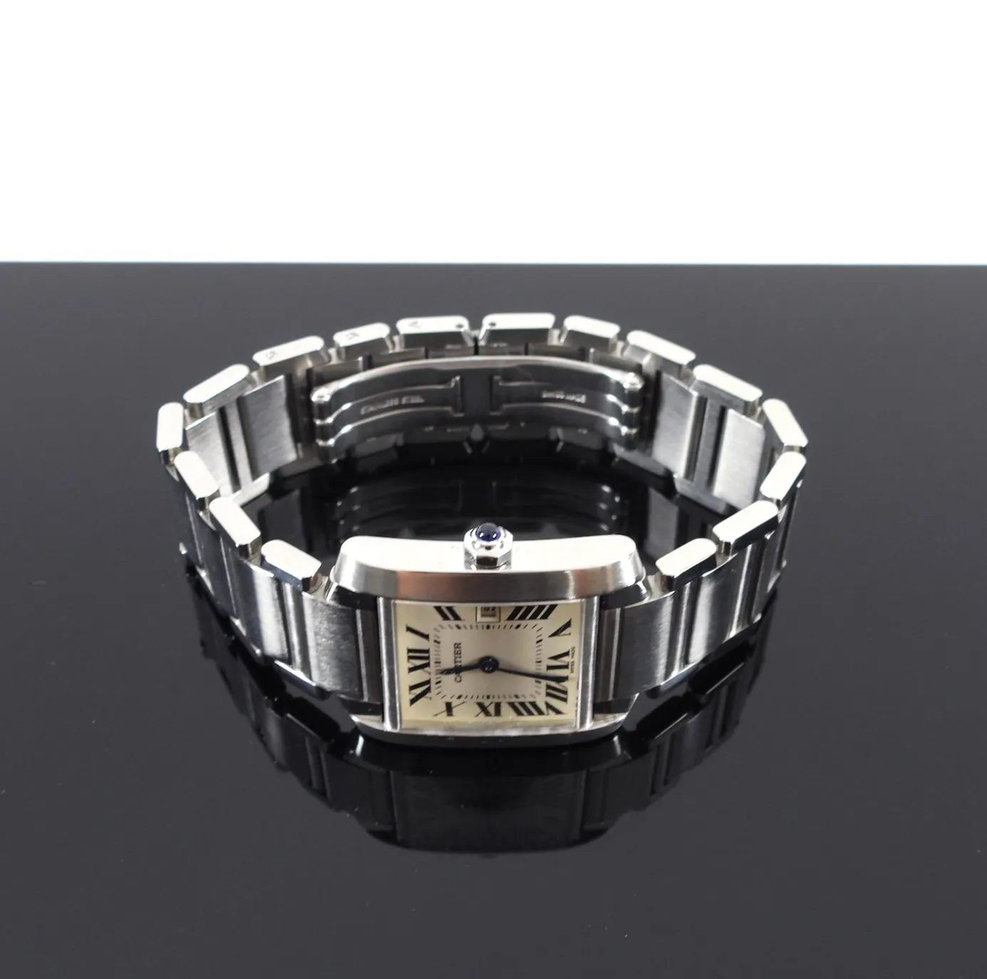 Cartier Tank Francaise Stainless Steel Ladies Small Model