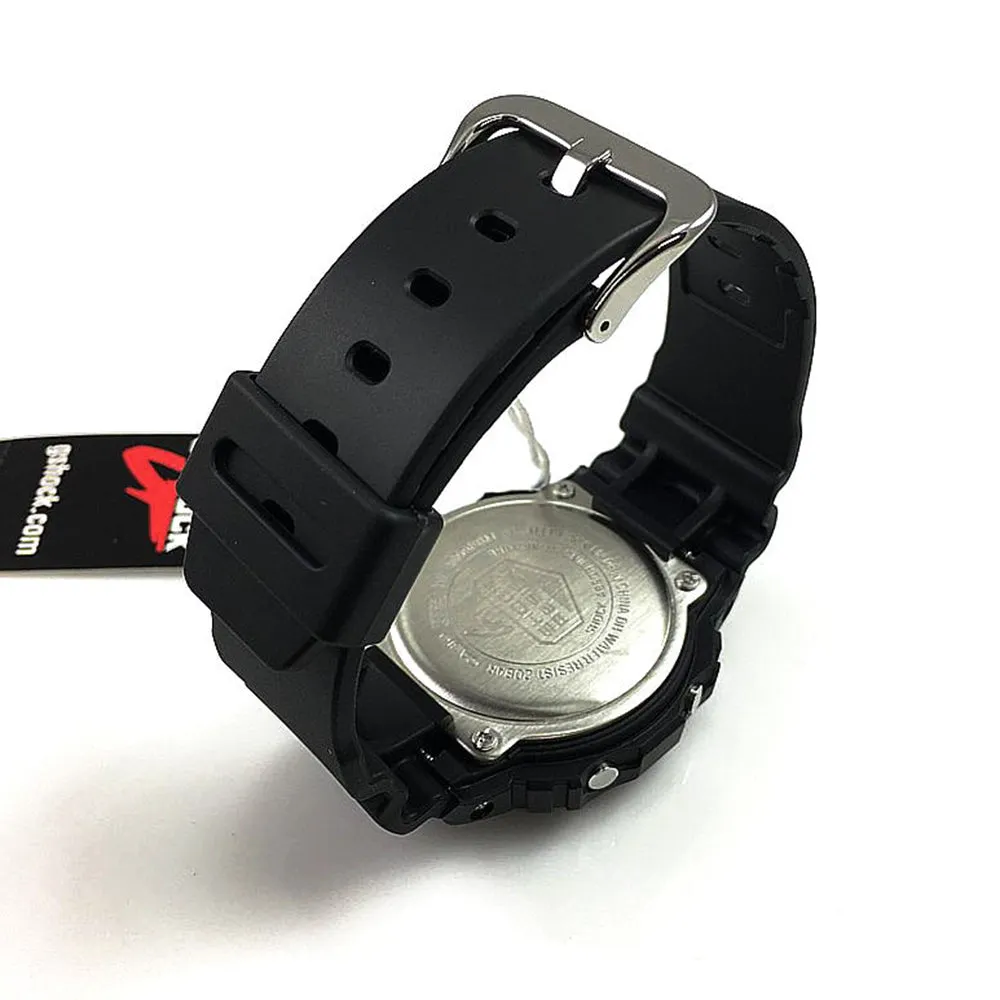 Casio Mens G-Shock Black Resin Band Black Digital Dial Quartz Watch - DW5600BBM-1