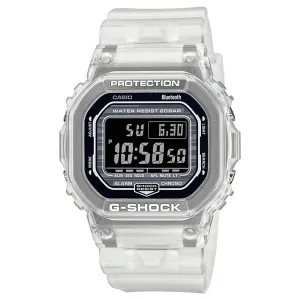 Casio Women's Black Dial White Resin Band G-Shock Digital Japanese Quartz Watch - DW-B56005-7CR