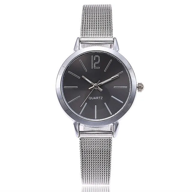 Casual Quartz Stainless Steel Watch For Women