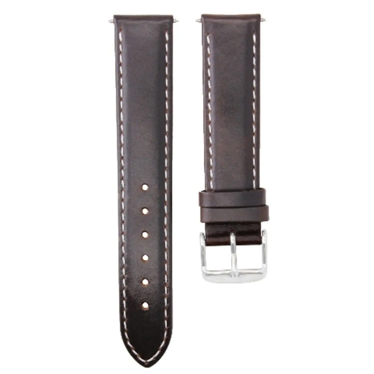 CLASSIC MENS LEATHER WATCH BAND STRAP FOR BULOVA WATCH CLASP - 24MM