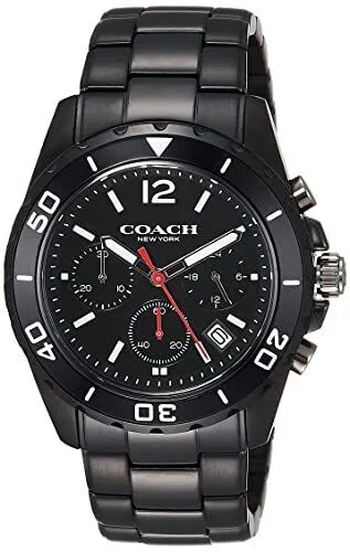 Coach KENT CHRONOGRAPH ALL BLACK MEN'S WATCH 14602554