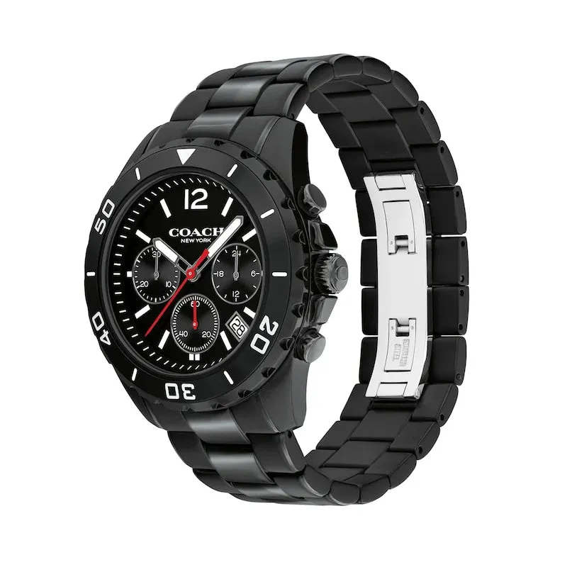 Coach KENT CHRONOGRAPH ALL BLACK MEN'S WATCH 14602554