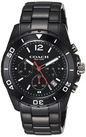 Coach KENT CHRONOGRAPH ALL BLACK MEN'S WATCH 14602554