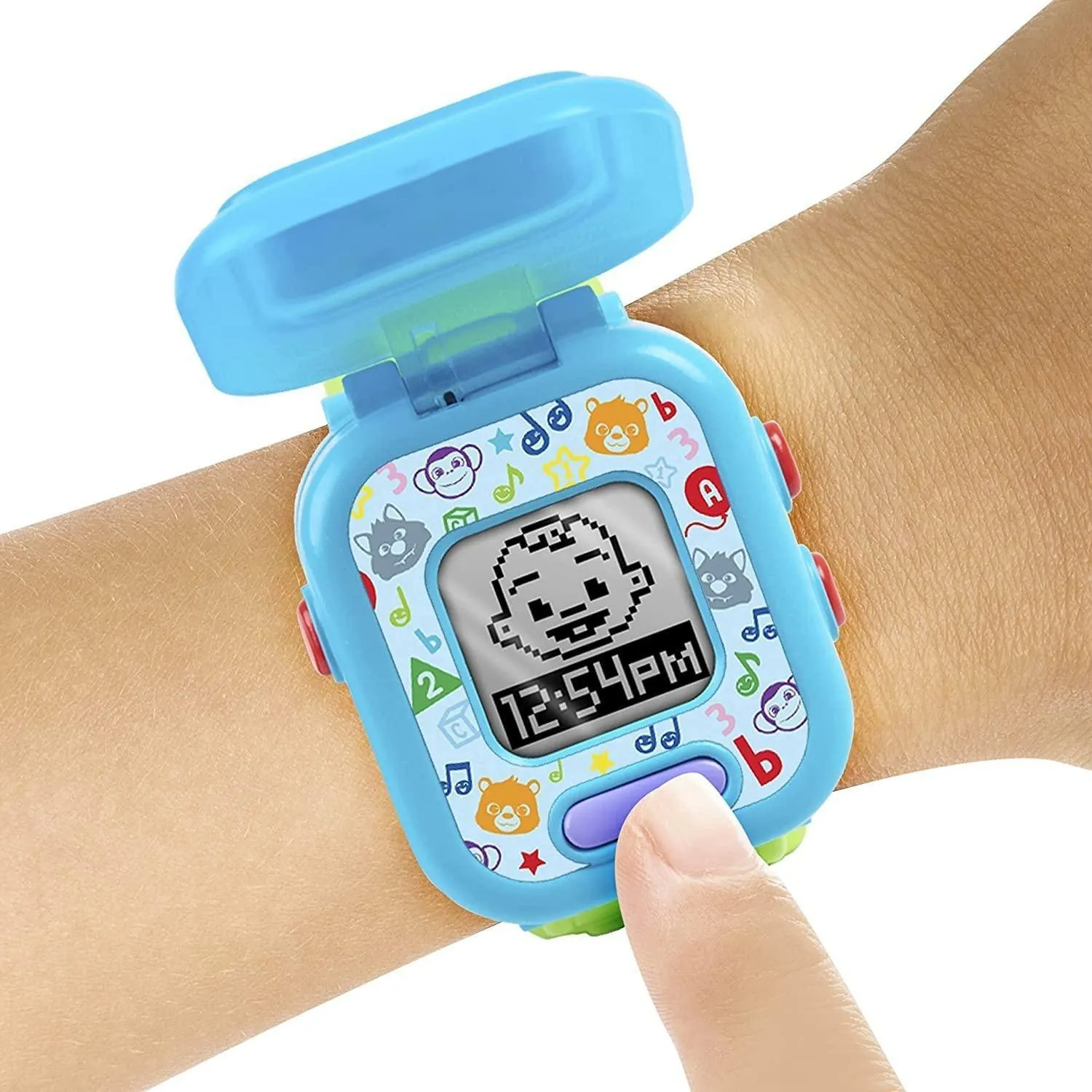 CoComelon JJ’s Learning Smart Watch Toy for Kids with 3 Education-Based Games, Alarm Clock, and Stop Watch