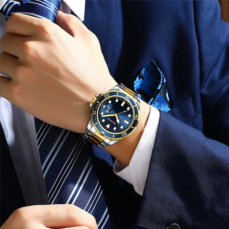 CURREN Original Brand Stainless Steel Band Wrist Watch For Men With Brand (Box & Bag)-8388