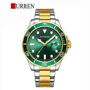 CURREN Original Brand Stainless Steel Band Wrist Watch For Men With Brand (Box & Bag)-8388