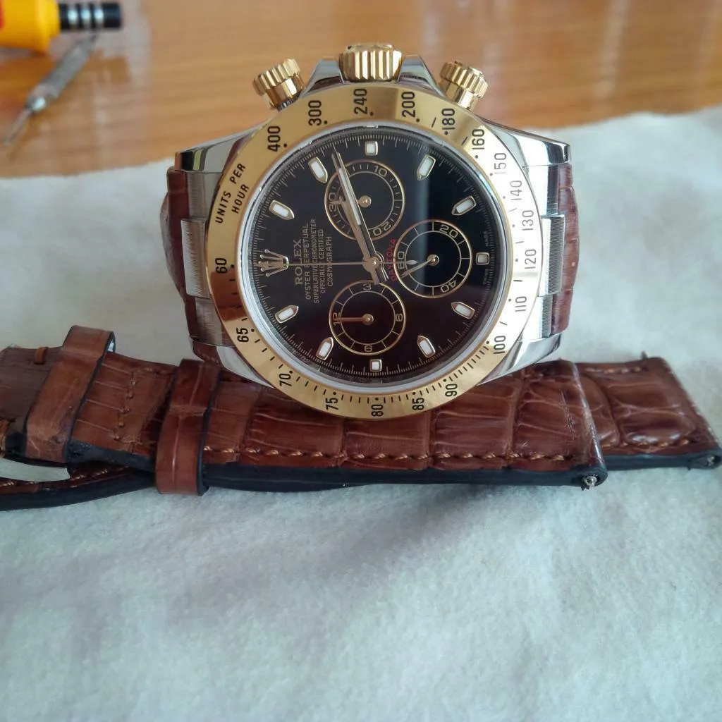 CUSTOM STRAP END LINK FOR ROLEX DAYTONA 116508 116509 116520 116589 SHINY