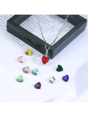 Customized Fashionable Heart Shape Cubic Zirconia Creative Interchangeable