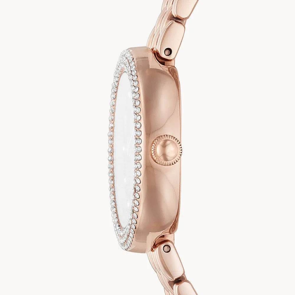 Emporio Armani Watch Two Hand Rose Gold Ladies D
