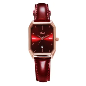 Fashionable casual belt calendar quartz waterproof lady watch