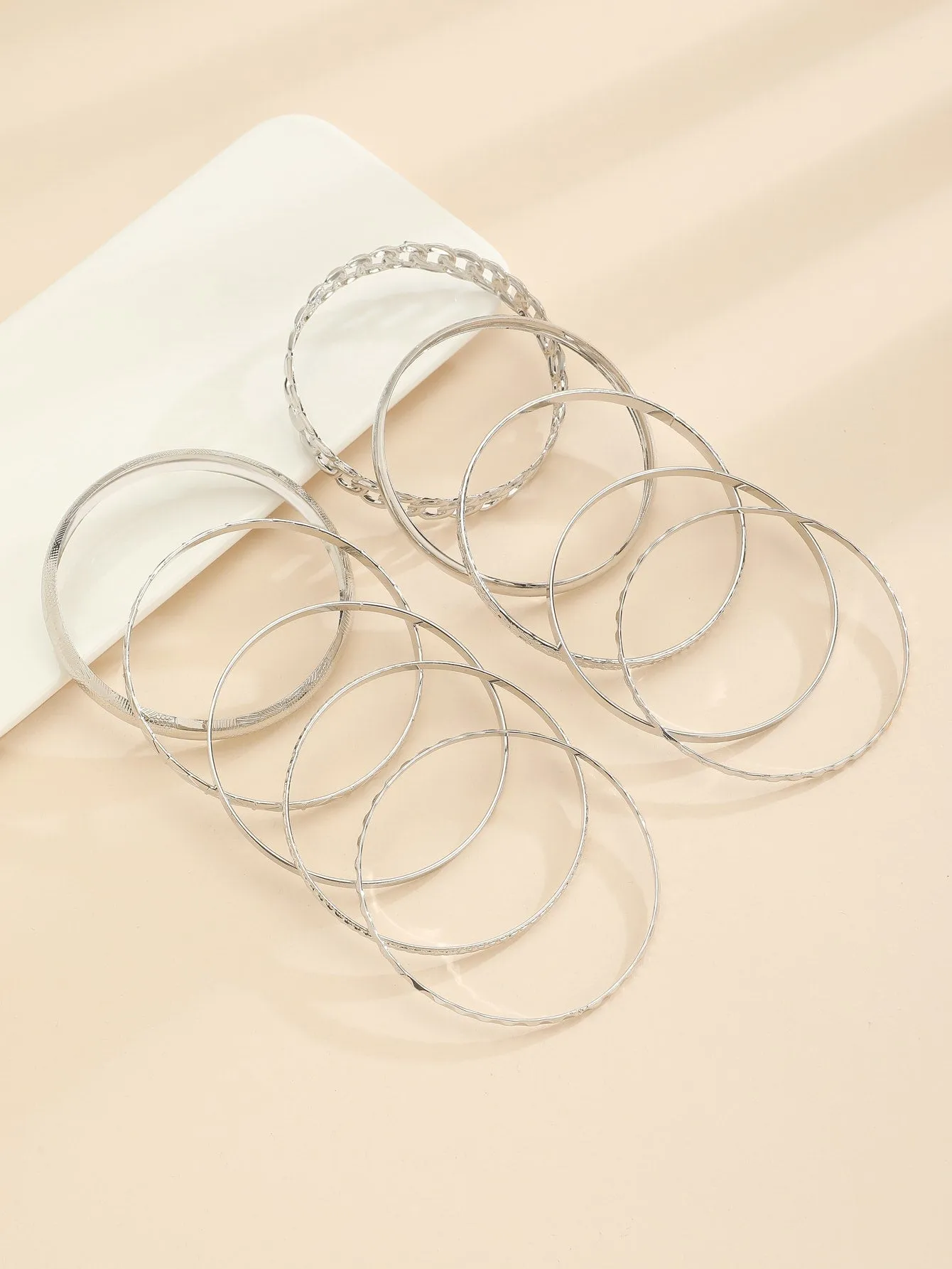 Fashionable Metal Bracelets, Western Bohemian Style 10pcs/set