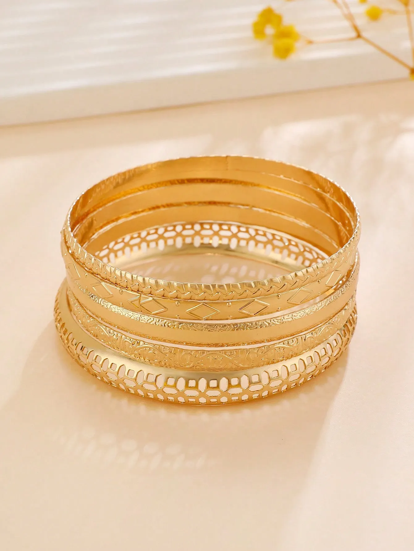 Fashionable Metal Bracelets, Western Bohemian Style 10pcs/set